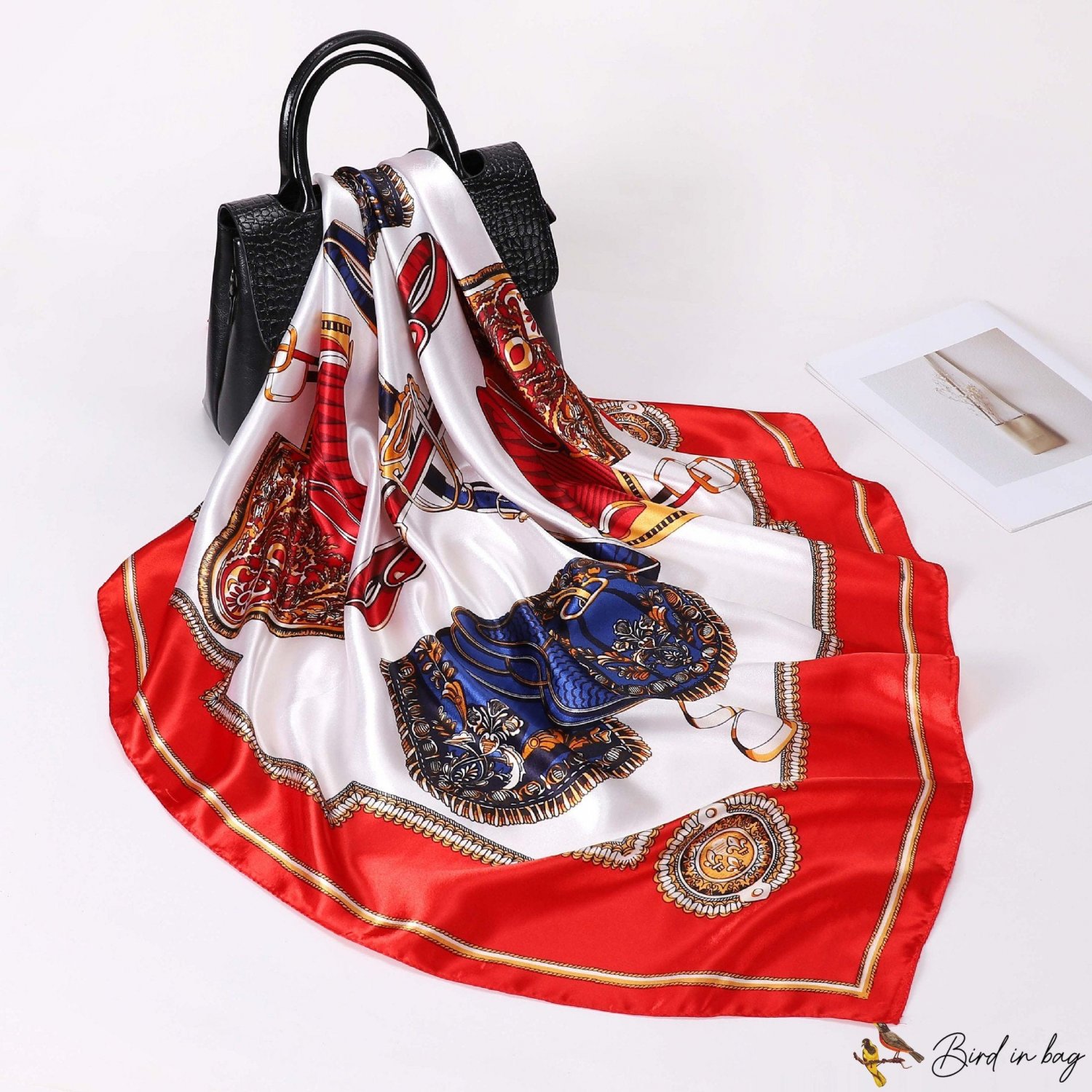 New 90CM simulation silk large square scarf female wrap ladies silk scarf wrap head scarf beach scar