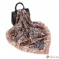 Spring and summer new 90CM simulation silk large square scarf leopard print women's silk scarf wrapp