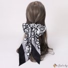 Spring and summer hair ribbon floating satin simulation silk female small long scarf headscarf neck 