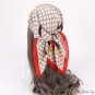 Simulation silk scarf fashion belt chain hair band small square scarf female spring and autumn thin 
