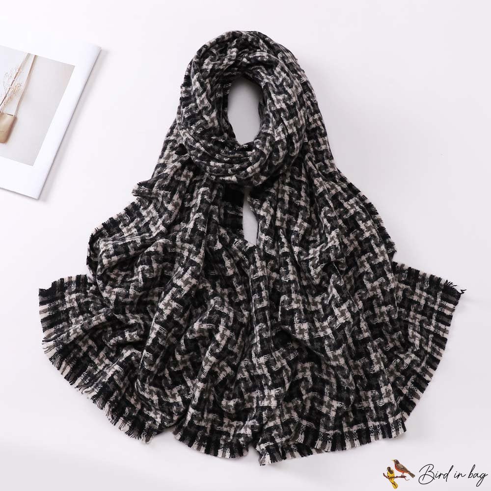 Early autumn new imitation cashmere scarf female skin-friendly warm long thickened multi-color scarf
