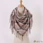 New imitation cashmere printing multi-color plaid fringe scarf female autumn and winter warm long th