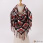 New imitation cashmere printing multi-color plaid fringe scarf female autumn and winter warm long th