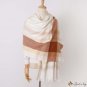 New early autumn imitation cashmere multi-color simple lines scarf female warm long thickened multi-