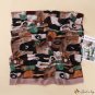 Early autumn shawl multi-use female imitation cotton and linen printing color blocking scarf warm fa