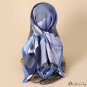 The new twill simulation silk square scarf flow big brand temperament silk scarf female headscarf sh