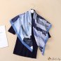 The new twill simulation silk square scarf flow big brand temperament silk scarf female headscarf sh