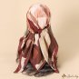 The new twill simulation silk square scarf flow big brand temperament silk scarf female headscarf sh
