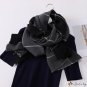 Early autumn new polyester and cotton multi-color lines plaid scarf female warm long thickened scarf