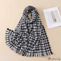 Early autumn new imitation cashmere lines plaid scarf female warm fringe long thickened scarf decora