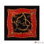 Black classic paragraph silk scarf 90CM simulation silk printing satin ladies wrapping wrapping head