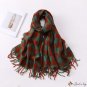 Early autumn new imitation cashmere scarf female warm fringe long thickened multi-color scarf shawl
