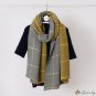 Early autumn new polyester and cotton multi-color lines plaid scarf female warm long thickened scarf