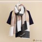 Early autumn new polyester and cotton multi-color lines plaid scarf female warm long thickened scarf