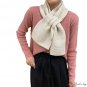 Knitting long strip wool scarf autumn and winter models female multi-color solid color decorative pr