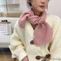 Knitting long strip wool scarf autumn and winter models female multi-color solid color decorative pr