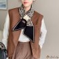 Oblique angle knitted scarf autumn and winter models knitted floating belt female multi-color decora
