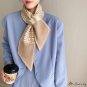 Oblique angle knitted scarf autumn and winter models knitted floating belt female multi-color decora