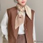Oblique angle knitted scarf autumn and winter models knitted floating belt female multi-color decora