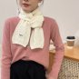 Knitted wool scarf autumn and winter models of female multi-color solid color decorative printed dia