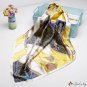 Silk scarf 90 * 90CM simulation silk new tassel chain printing small square scarf