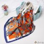 Silk scarf pattern new printing simulation silk small square scarf headscarf female shawl