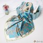 Silk scarf pattern new printing simulation silk small square scarf headscarf female shawl