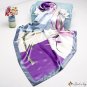 Simulated silk scarf 90 * 90CM printed small square scarf