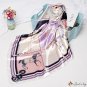 Silk scarf 90 * 90CM simulation silk ten horses printed small square scarf