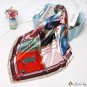Silk scarf 90 * 90CM simulation silk ten horses printed small square scarf
