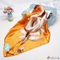 Silk scarf 90cm new simulation silk flower printing ladies hundred small square scarf shawl