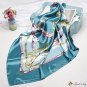 The new silk scarf female printing small square shawl headscarf