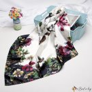 Small square scarf 90cm simulation silk scarf female new printing festive square scarf shawl