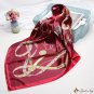 Small square scarf 90cm simulation silk scarf female new printing festive square scarf shawl