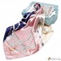 Simulation silk scarf female printing scarf headscarf belt colorwork large square scarf summer heads