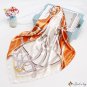 Simulation silk scarf female printing scarf headscarf belt colorwork large square scarf summer heads