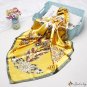 Simulation silk scarf female new printing small square scarf shawl scarf