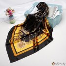 Simulation silk scarf female new 90cm printed small square shawl headscarf