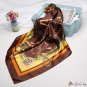 Simulation silk scarf female new 90cm printed small square shawl headscarf
