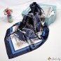 Simulation silk scarf female new 90cm printed small square shawl headscarf
