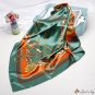 Simulation silk scarf female new 90cm printed small square shawl headscarf