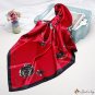 Silk scarf female new simulation silk printing small square scarf shawl silk scarf