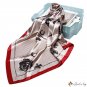 Silk scarf female new simulation silk printing small square scarf shawl silk scarf
