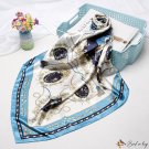 90cm silk scarf female new simulation silk small square scarf tassel mirror scarf shawl