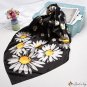 Square scarf female new simulation silk scarf printing small square scarf shawl
