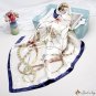 Silk scarf female 90cm scarf simulation silk large square scarf shawl l