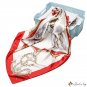 Small square scarf new sailboat printing simulation silk scarf ladies shawl