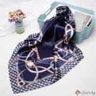 Silk scarf female new simulation silk small square scarf printing shawl scarf