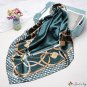 Silk scarf female new simulation silk small square scarf printing shawl scarf