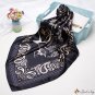 Silk scarf female new simulation silk printing small square scarf shawl spring